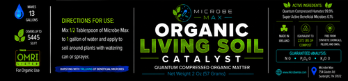 Microbe Max Living Soil Catalyst 2 OZ (Covers 1/8 Acre or 5445 sq ft)